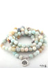 Boho Bracelet, RH Yoga Bracelet, Amazonite Natural Green Stone